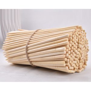 disposable round bamboo chopsticks, pre split, individually wrapped, food grade, wholesale