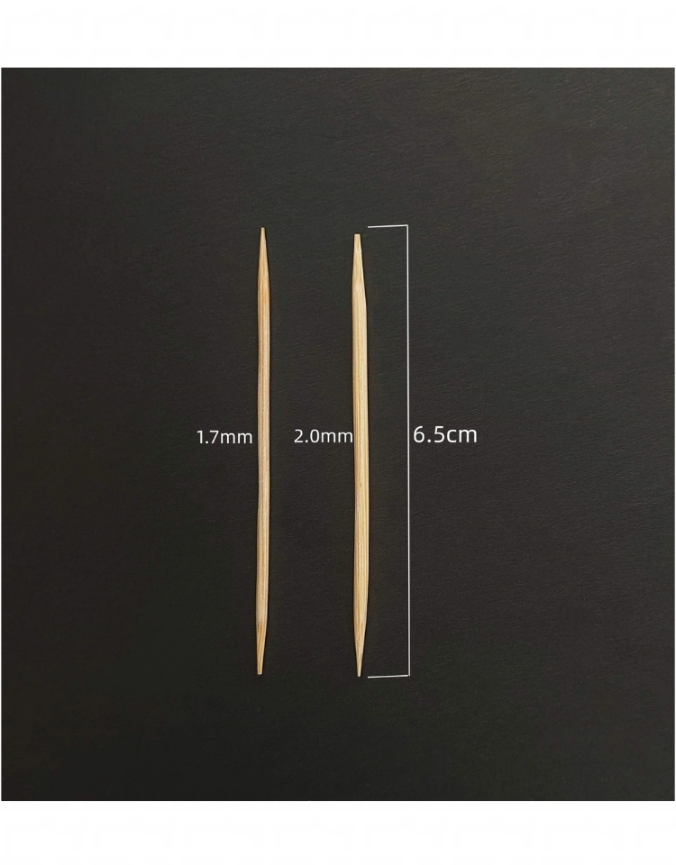 65mm bamboo toothpicks, single/double pointed, food grade, wholesale factory direct 65mm bamboo toothpicks, single/double pointed, food grade, wholesale factory direct