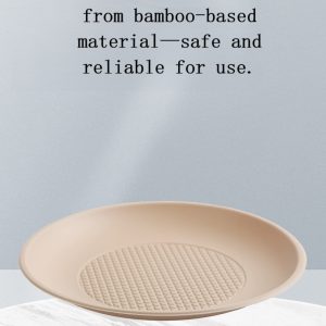 disposable bamboo plates, round 8 inch, biodegradable compostable, wholesale factory direct