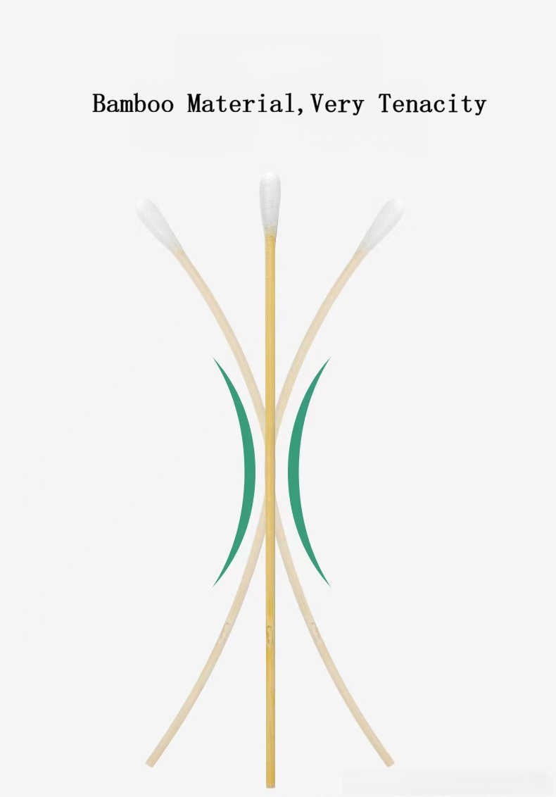 Long Bamboo Cotton Buds 15cm, Food Grade, Personal Care & Cleaning Use, Bulk Supply - Image 2