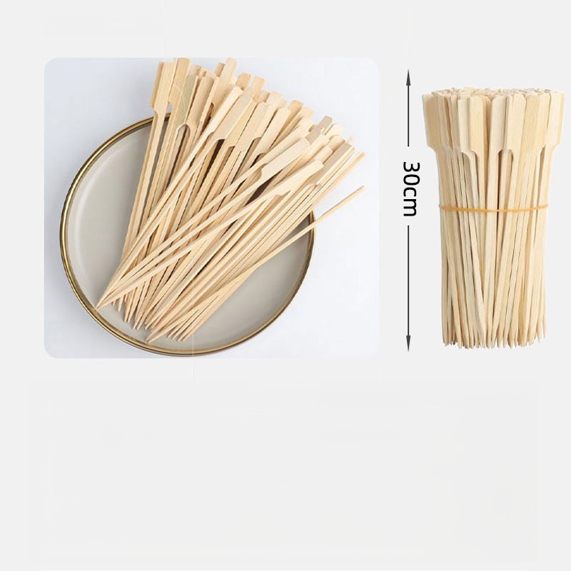 bamboo paddle skewers for oden & yakitori, wide flat handle, food safe bamboo paddle skewers for oden & yakitori, wide flat handle, food safe