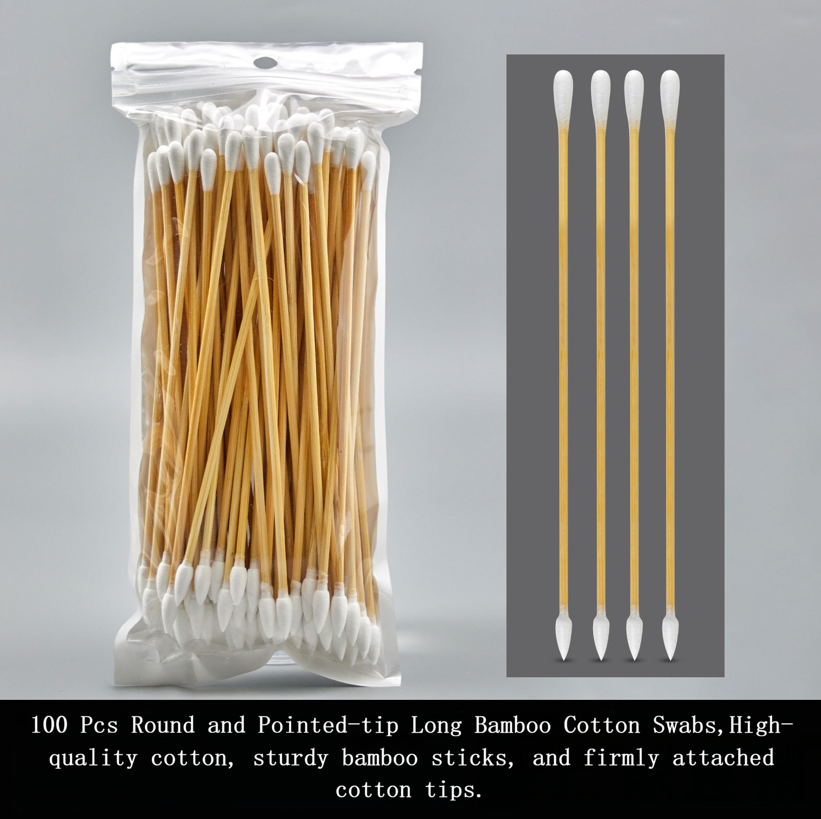 Long Bamboo Cotton Buds 15cm, Food Grade, Personal Care & Cleaning Use, Bulk Supply - Image 8