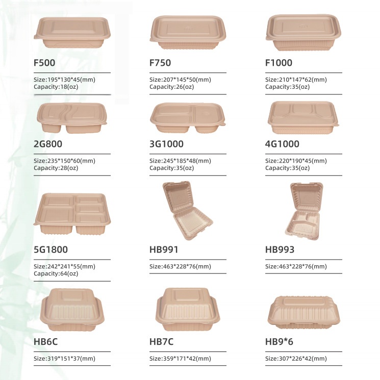 disposable bamboo takeout boxes with lid, grease resistant, biodegradable, wholesale disposable bamboo takeout boxes with lid, grease resistant, biodegradable, wholesale
