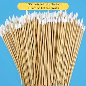 Long Bamboo Cotton Buds 15cm, Food Grade, Personal Care & Cleaning Use, Bulk Supply