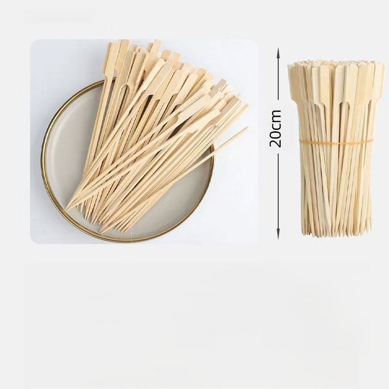 bamboo paddle skewers for oden & yakitori, wide flat handle, food safe bamboo paddle skewers for oden & yakitori, wide flat handle, food safe